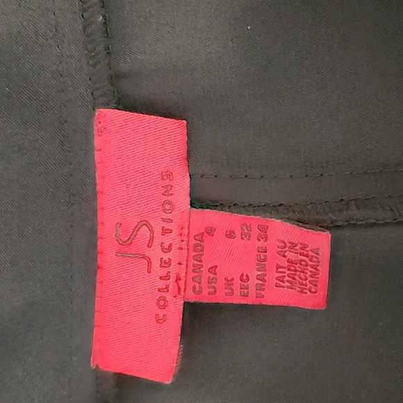 JS Collections vintage black dress pants - Picture 3 of 4